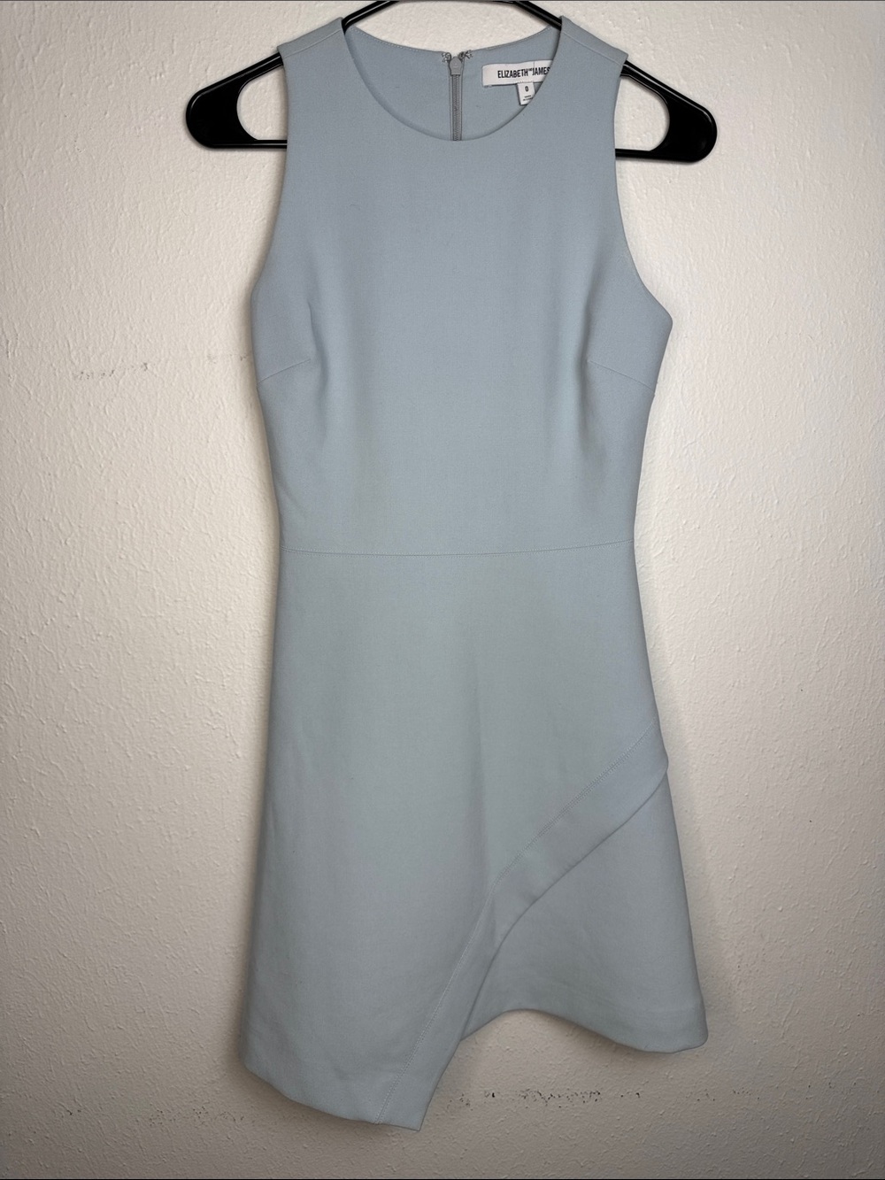 Elizabeth and James Pale Blue Sleeveless Fit-and-Flare Mini Dress